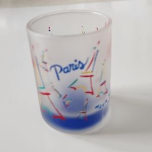I bought this in PARIS yrs.ago PARIS LIQUOR GLASS.  BRAND NEW..16+ YRS OLD